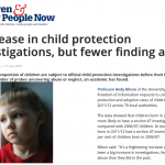 Increase in Child Protection Investigations but fewer finding abuse